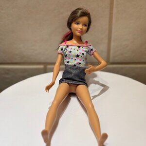 Barbie Skipper Doll Sisters Fun Original Outfit head 2010 body 2010 Purple Eyes